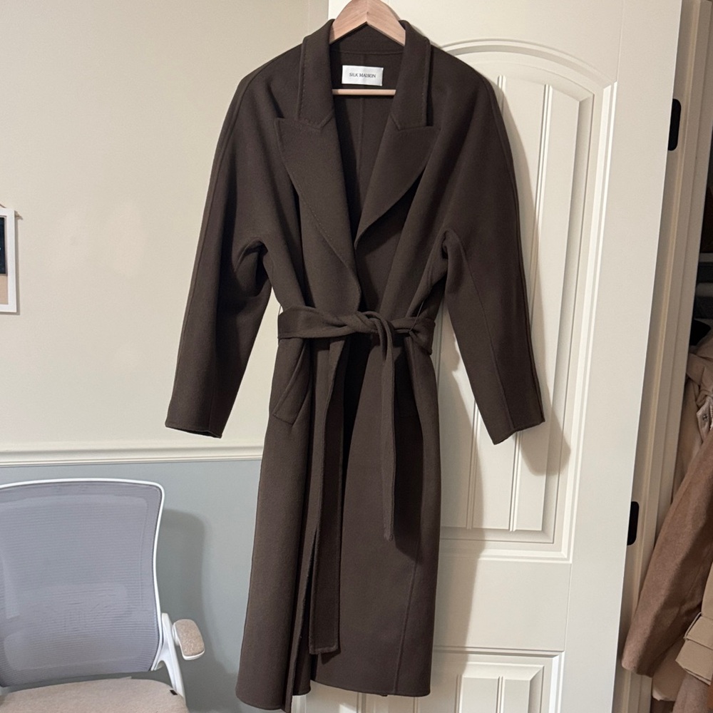 Silk Maison Brown Coat